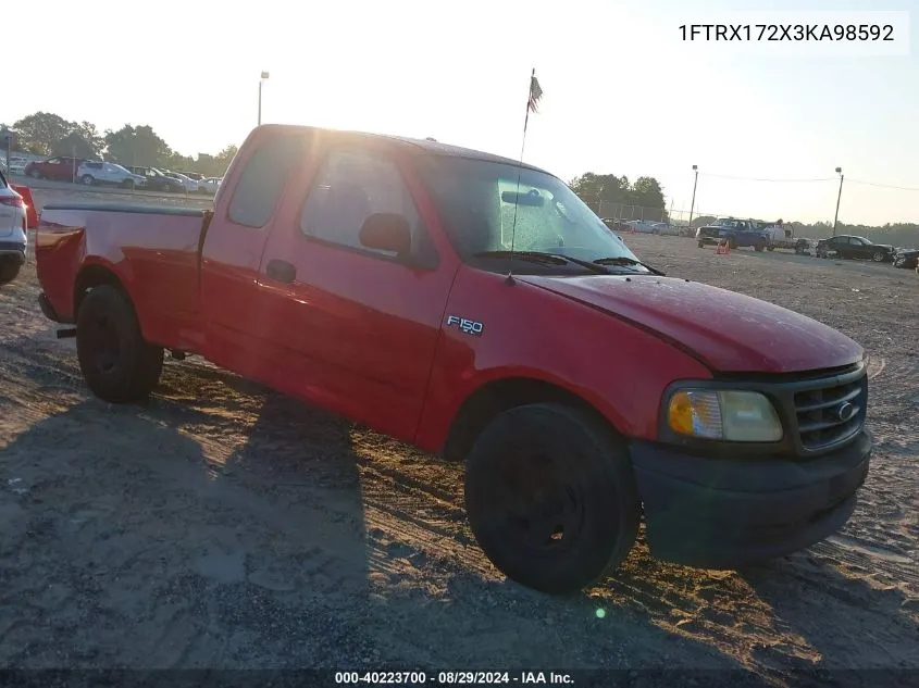 2003 Ford F-150 Xl/Xlt/Xlt Heritage VIN: 1FTRX172X3KA98592 Lot: 40223700