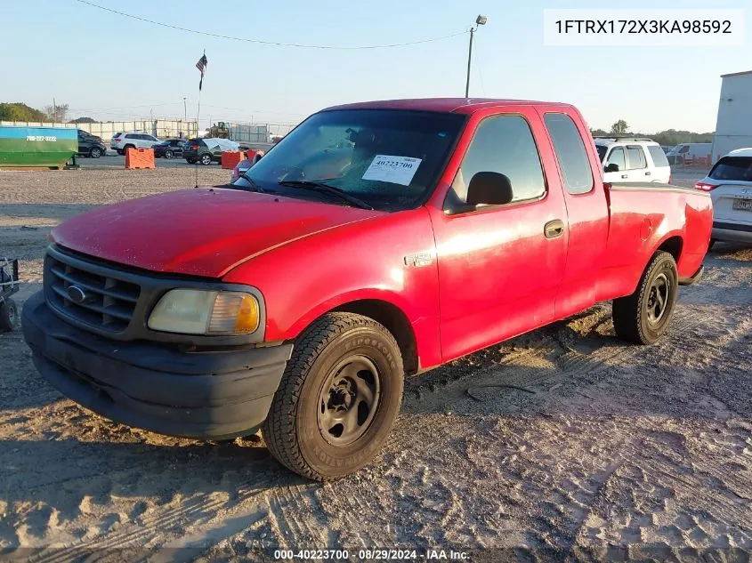 2003 Ford F-150 Xl/Xlt/Xlt Heritage VIN: 1FTRX172X3KA98592 Lot: 40223700