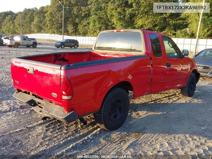 2003 Ford F-150 Xl/Xlt/Xlt Heritage VIN: 1FTRX172X3KA98592 Lot: 40223700