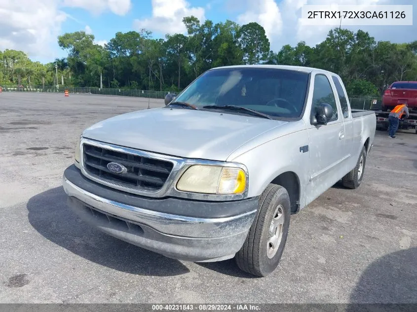 2003 Ford F-150 Xl/Xlt/Xlt Heritage VIN: 2FTRX172X3CA61126 Lot: 40231843