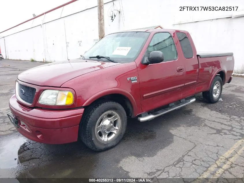 2003 Ford F-150 Xlt Supercab 1 Lariat/Xl/Xlt/Xlt Heritage VIN: 2FTRX17W53CA82517 Lot: 40255313