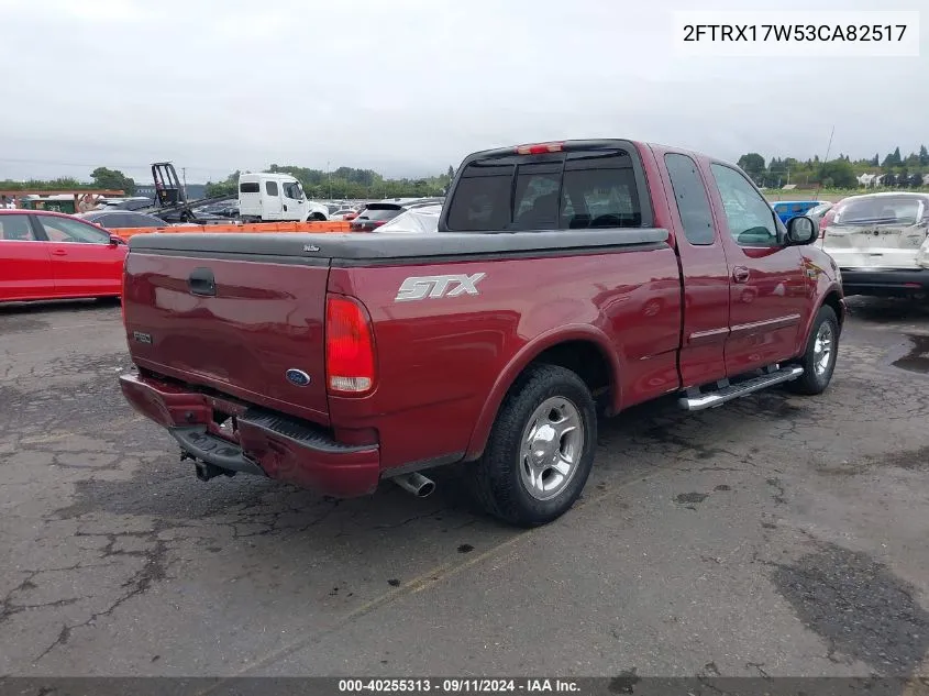 2003 Ford F-150 Xlt Supercab 1 Lariat/Xl/Xlt/Xlt Heritage VIN: 2FTRX17W53CA82517 Lot: 40255313