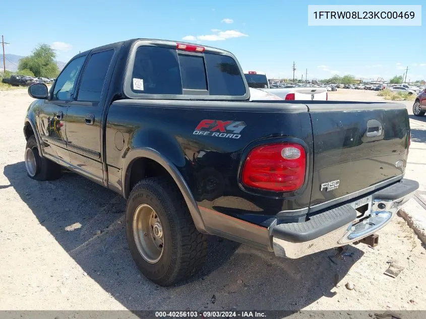 1FTRW08L23KC00469 2003 Ford F-150 Lariat/Xlt