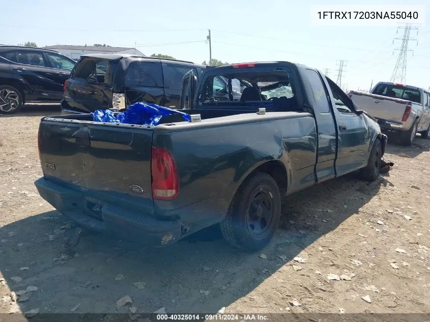 1FTRX17203NA55040 2003 Ford F-150