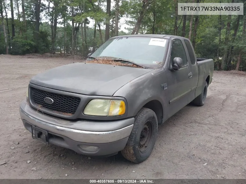 2003 Ford F-150 Lariat/Xl/Xlt VIN: 1FTRX17W33NA90335 Lot: 40357605