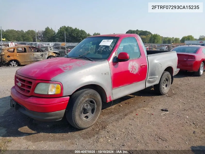 2003 Ford F-150 Xl/Xlt VIN: 2FTRF07293CA15235 Lot: 40575025