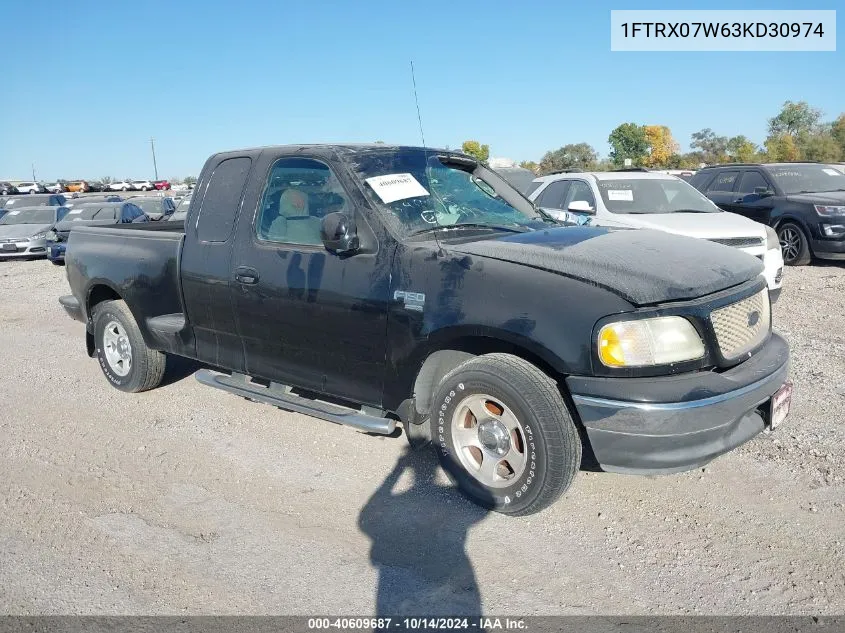 2003 Ford F-150 Xlt/Lariat/Xl VIN: 1FTRX07W63KD30974 Lot: 40609687