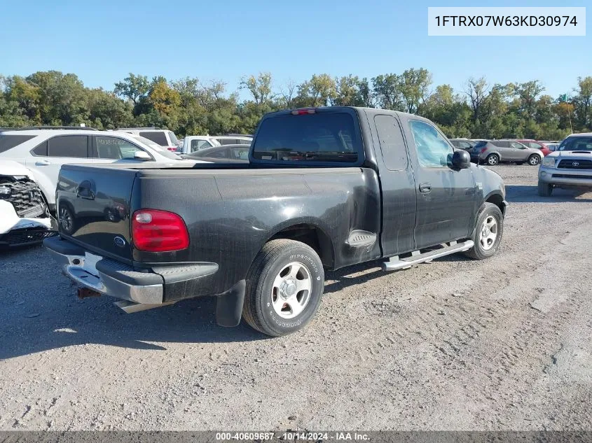 2003 Ford F-150 Xlt/Lariat/Xl VIN: 1FTRX07W63KD30974 Lot: 40609687