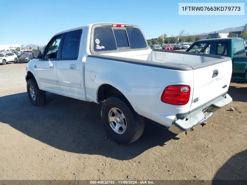 1FTRW07663KD79773 2003 Ford F-150 Lariat/Xlt