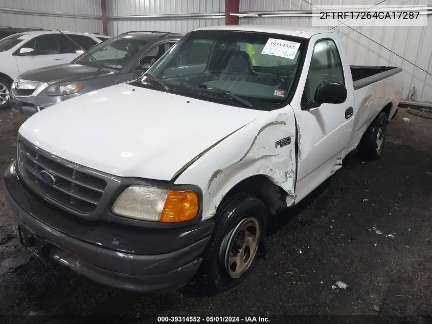 2004 Ford F-150 Heritage Xl/Xlt VIN: 2FTRF17264CA17287 Lot: 39314552