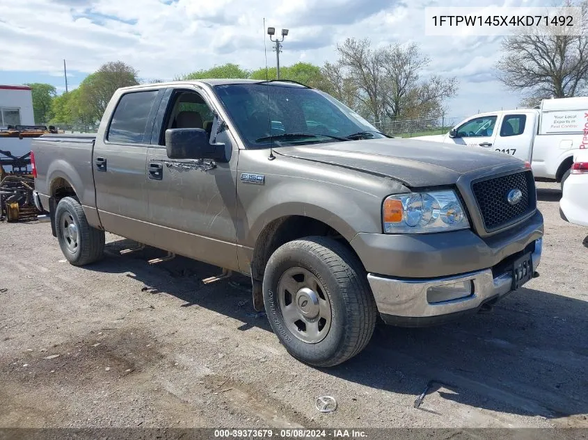 2004 Ford F-150 Fx4/Lariat/Xlt VIN: 1FTPW145X4KD71492 Lot: 39373679