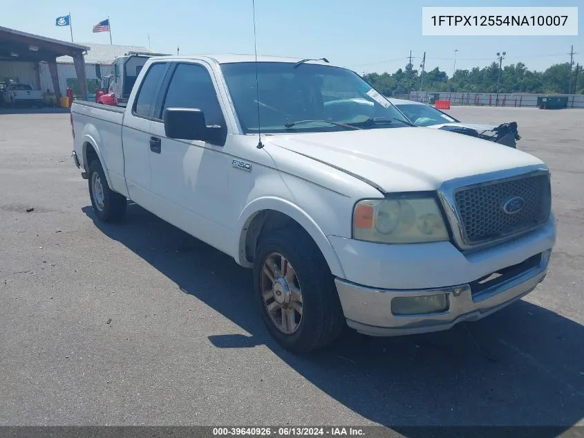 2004 Ford F-150 Lariat/Xl/Xlt VIN: 1FTPX12554NA10007 Lot: 39640926