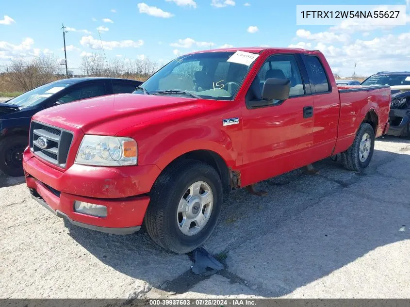 2004 Ford F-150 Stx/Xl/Xlt VIN: 1FTRX12W54NA55627 Lot: 39937603