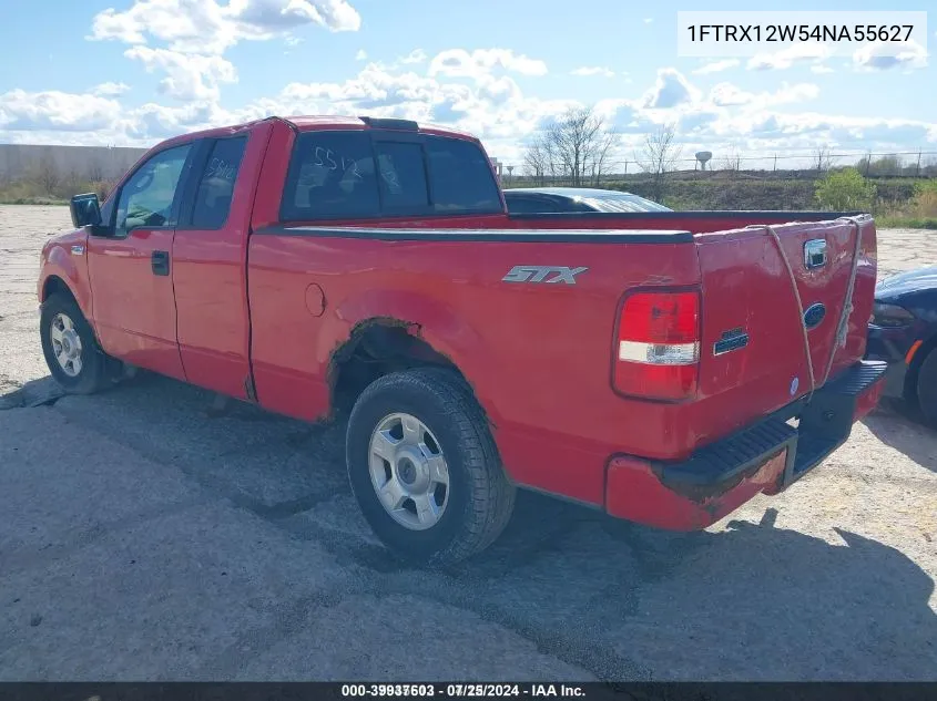 2004 Ford F-150 Stx/Xl/Xlt VIN: 1FTRX12W54NA55627 Lot: 39937603