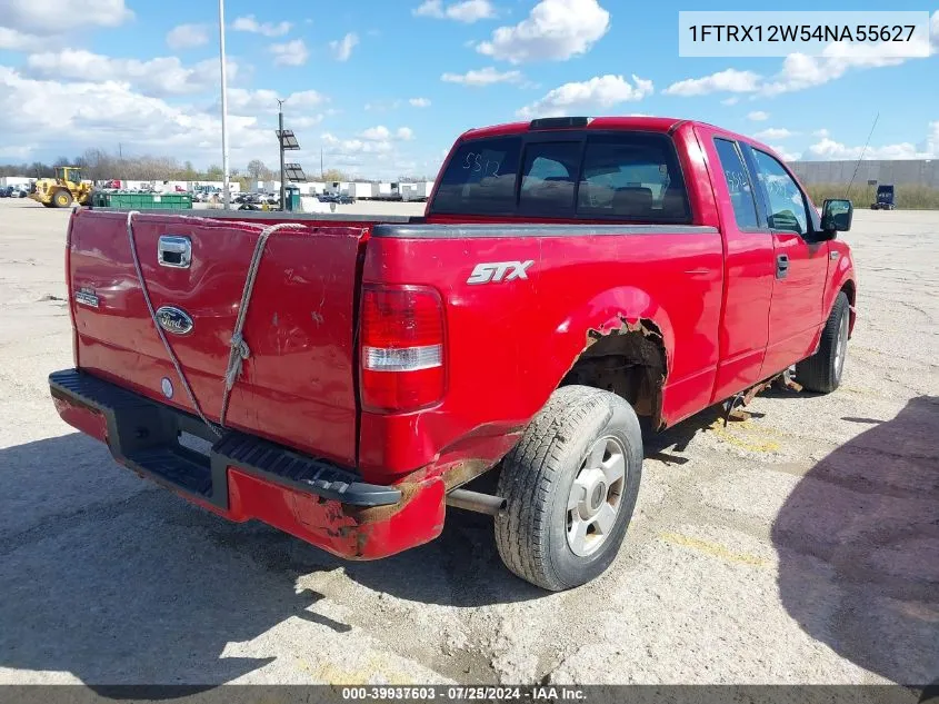 2004 Ford F-150 Stx/Xl/Xlt VIN: 1FTRX12W54NA55627 Lot: 39937603