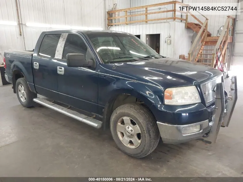 1FTPW14584KC52744 2004 Ford F-150 Supercrew