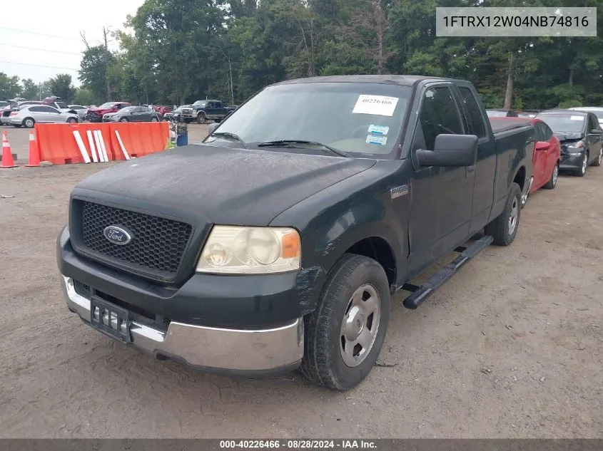 2004 Ford F-150 Stx/Xl/Xlt VIN: 1FTRX12W04NB74816 Lot: 40226466