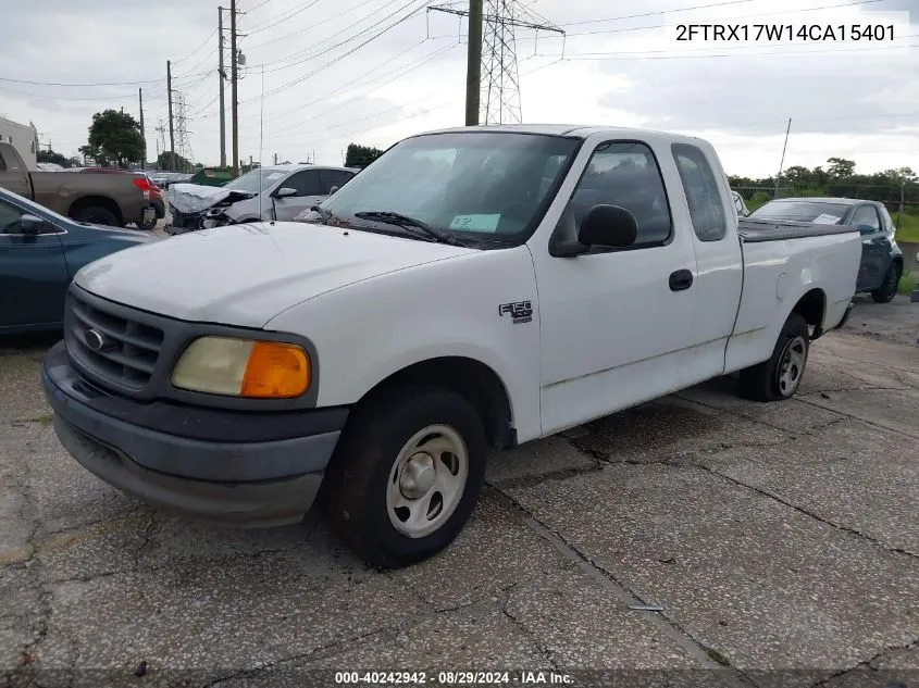 2004 Ford F-150 Heritage Xl/Xlt VIN: 2FTRX17W14CA15401 Lot: 40242942