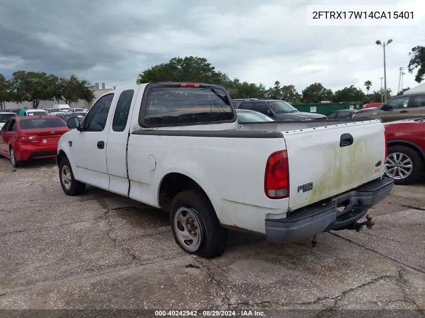 2004 Ford F-150 Heritage Xl/Xlt VIN: 2FTRX17W14CA15401 Lot: 40242942