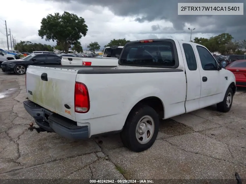 2004 Ford F-150 Heritage Xl/Xlt VIN: 2FTRX17W14CA15401 Lot: 40242942