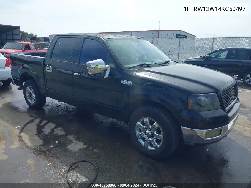 2004 Ford F150 Supercrew VIN: 1FTRW12W14KC50497 Lot: 40258068