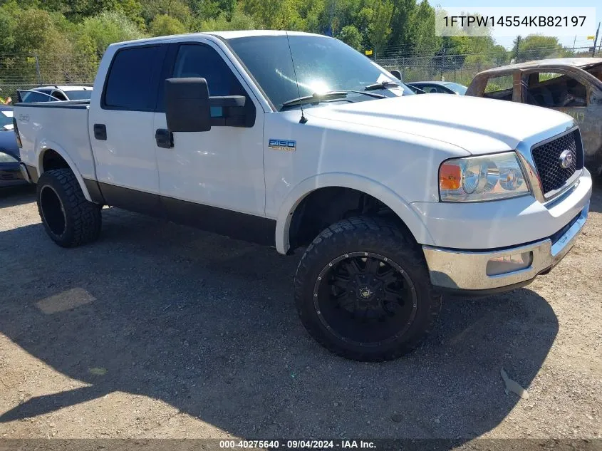 2004 Ford F-150 Fx4/Lariat/Xlt VIN: 1FTPW14554KB82197 Lot: 40275640