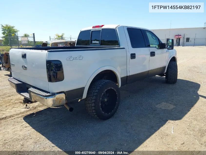 2004 Ford F-150 Fx4/Lariat/Xlt VIN: 1FTPW14554KB82197 Lot: 40275640