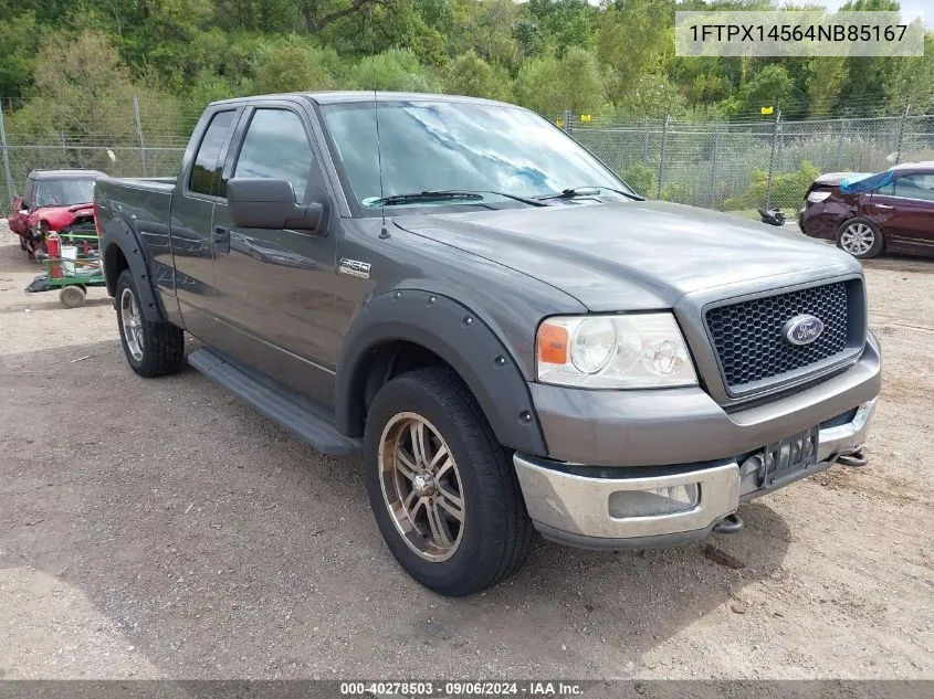 2004 Ford F-150 Fx4/Lariat/Xl/Xlt VIN: 1FTPX14564NB85167 Lot: 40278503