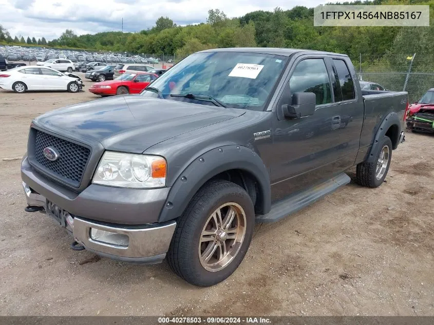 2004 Ford F-150 Fx4/Lariat/Xl/Xlt VIN: 1FTPX14564NB85167 Lot: 40278503