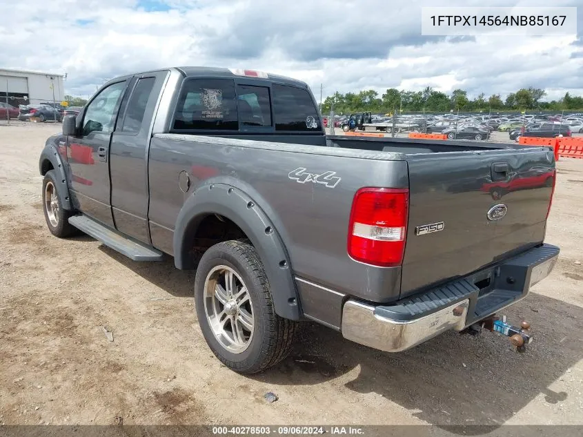 2004 Ford F-150 Fx4/Lariat/Xl/Xlt VIN: 1FTPX14564NB85167 Lot: 40278503