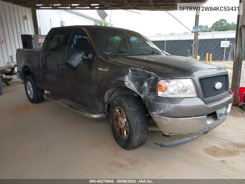 2004 Ford F-150 Xlt VIN: 1FTRW12W84KC53431 Lot: 40279655