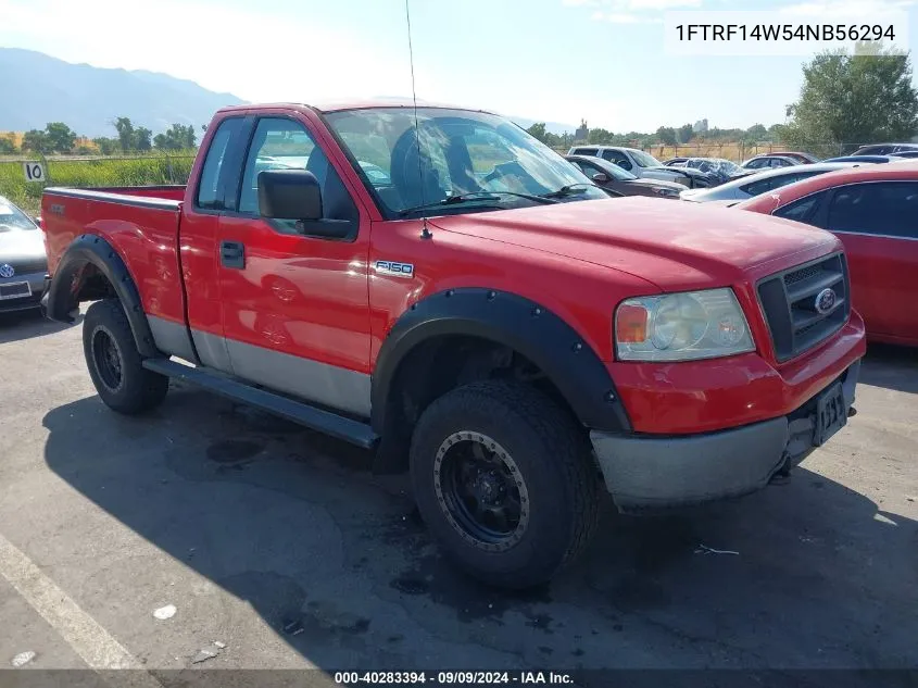 2004 Ford F-150 Stx/Xl/Xlt VIN: 1FTRF14W54NB56294 Lot: 40283394