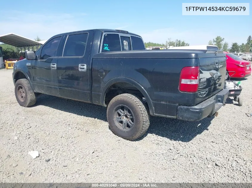 1FTPW14534KC59679 2004 Ford F-150 Fx4/Lariat/Xlt