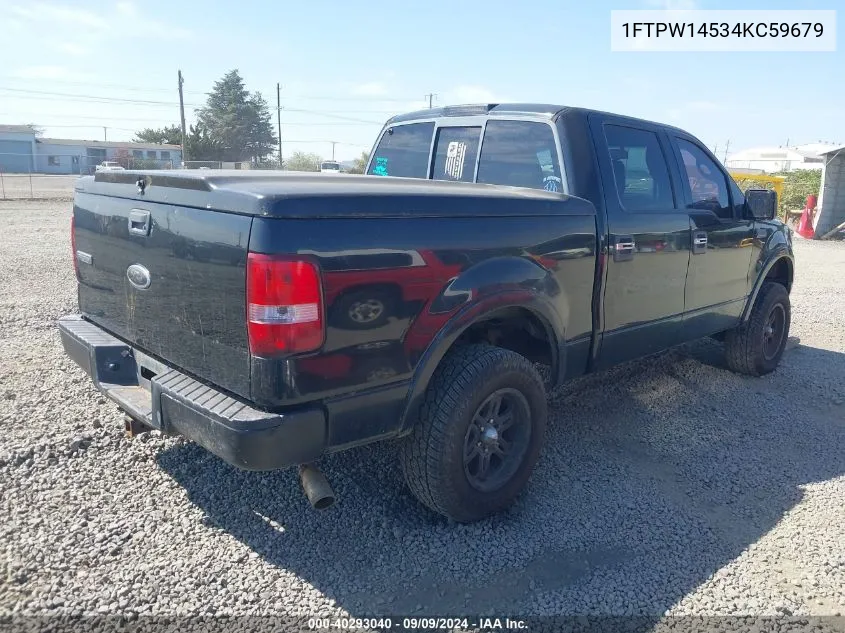 2004 Ford F-150 Fx4/Lariat/Xlt VIN: 1FTPW14534KC59679 Lot: 40293040