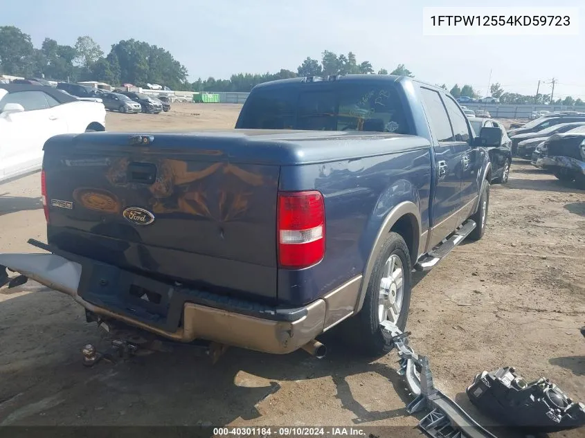 1FTPW12554KD59723 2004 Ford F150 Supercrew