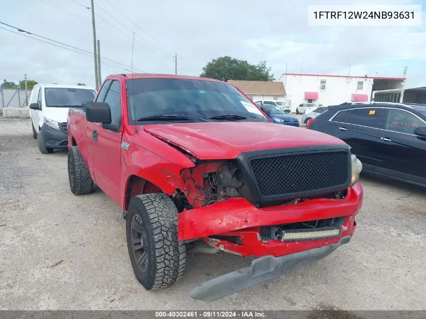 2004 Ford F150 VIN: 1FTRF12W24NB93631 Lot: 40302461