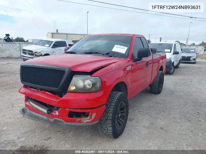 2004 Ford F150 VIN: 1FTRF12W24NB93631 Lot: 40302461