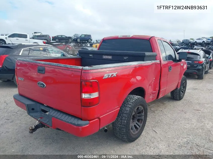 2004 Ford F150 VIN: 1FTRF12W24NB93631 Lot: 40302461