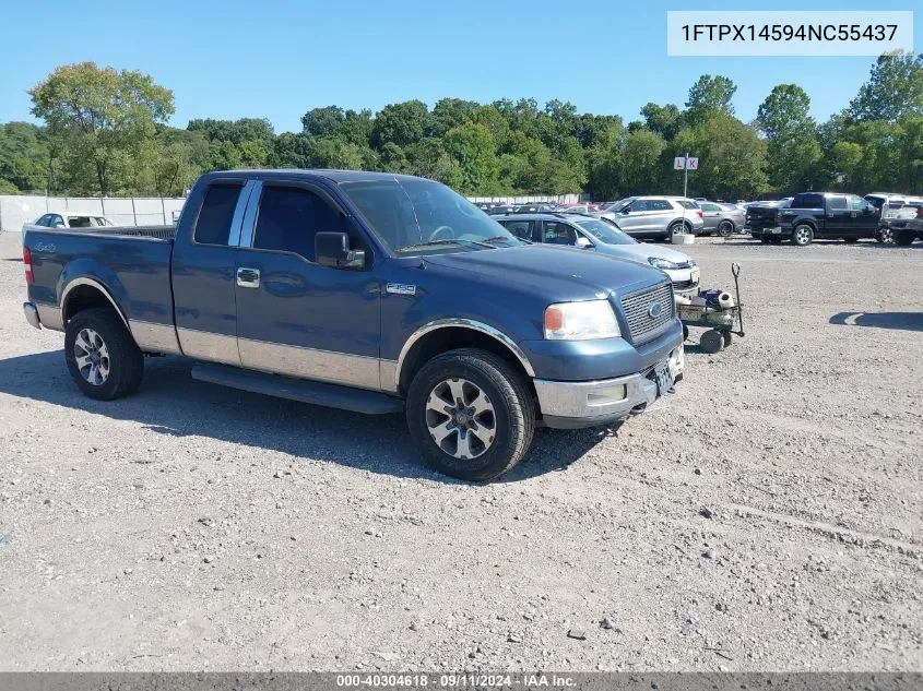 2004 Ford F-150 Fx4/Lariat/Xl/Xlt VIN: 1FTPX14594NC55437 Lot: 40304618