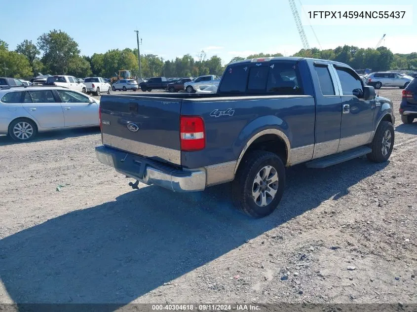 2004 Ford F-150 Fx4/Lariat/Xl/Xlt VIN: 1FTPX14594NC55437 Lot: 40304618