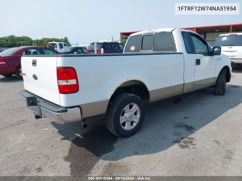 1FTRF12W74NA51954 2004 Ford F-150 Stx/Xl/Xlt