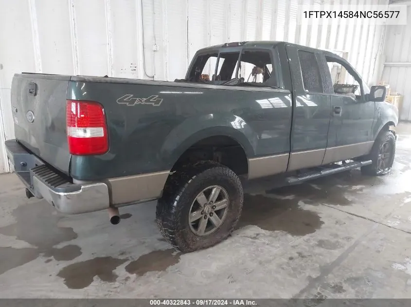 2004 Ford F-150 Fx4/Lariat/Xl/Xlt VIN: 1FTPX14584NC56577 Lot: 40322843