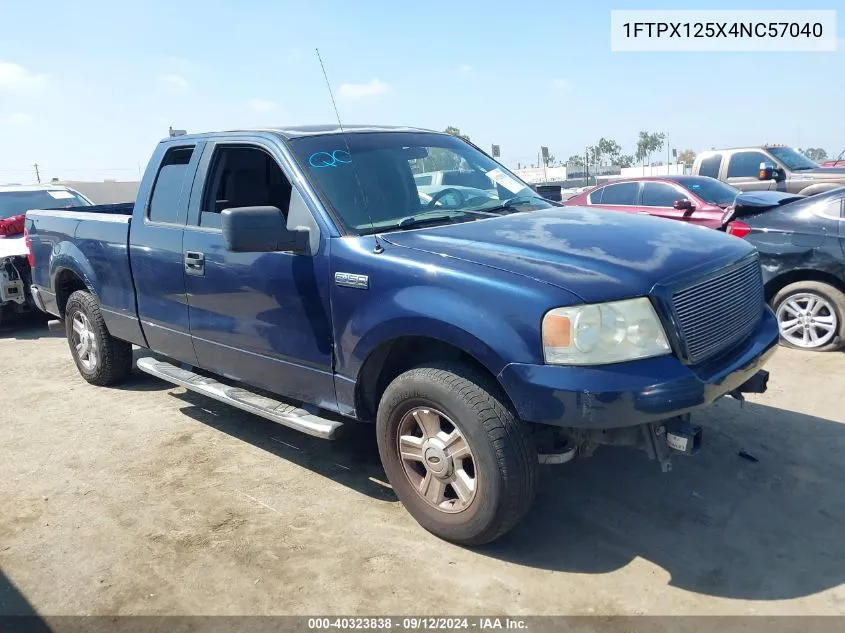 2004 Ford F-150 VIN: 1FTPX125X4NC57040 Lot: 40323838