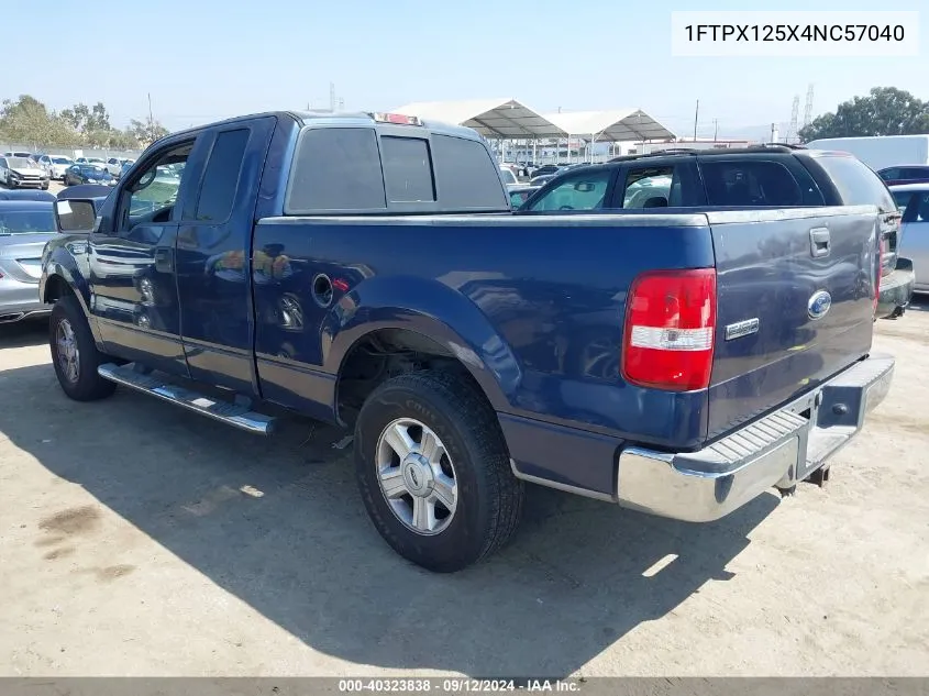 2004 Ford F-150 VIN: 1FTPX125X4NC57040 Lot: 40323838