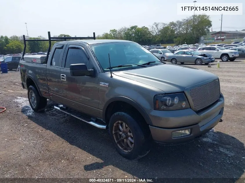 2004 Ford F-150 Fx4/Lariat/Xl/Xlt VIN: 1FTPX14514NC42665 Lot: 40324571