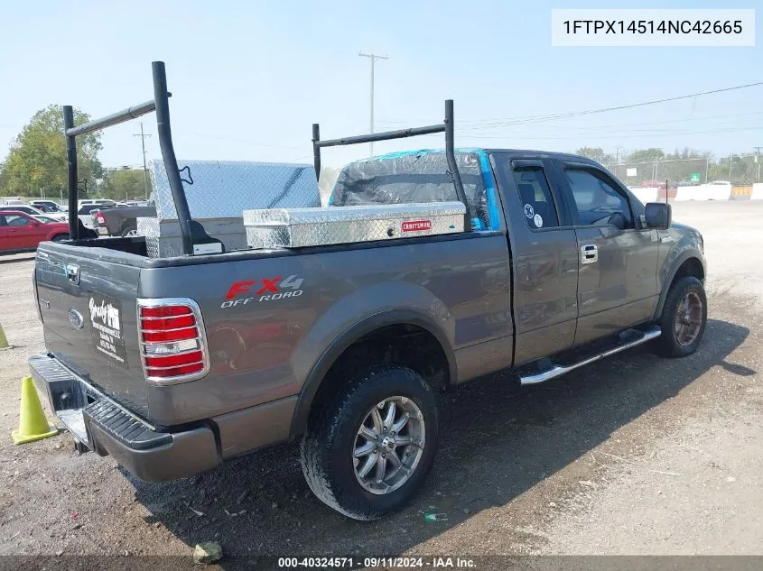 1FTPX14514NC42665 2004 Ford F-150 Fx4/Lariat/Xl/Xlt