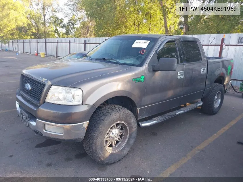 2004 Ford F-150 Fx4/Lariat/Xlt VIN: 1FTPW14504KB91969 Lot: 40333703