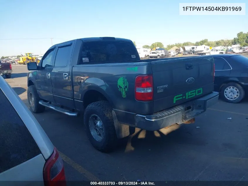 2004 Ford F-150 Fx4/Lariat/Xlt VIN: 1FTPW14504KB91969 Lot: 40333703