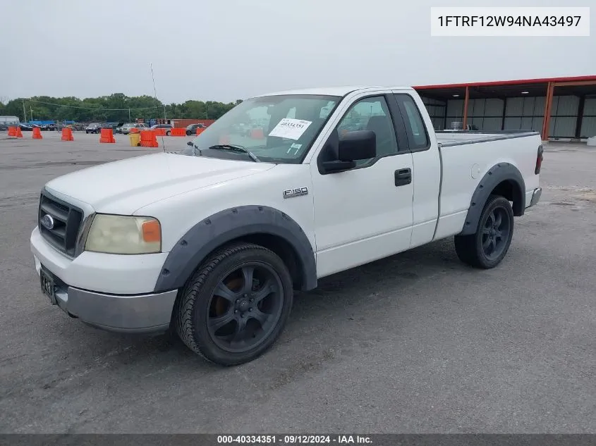 2004 Ford F-150 Stx/Xl/Xlt VIN: 1FTRF12W94NA43497 Lot: 40334351