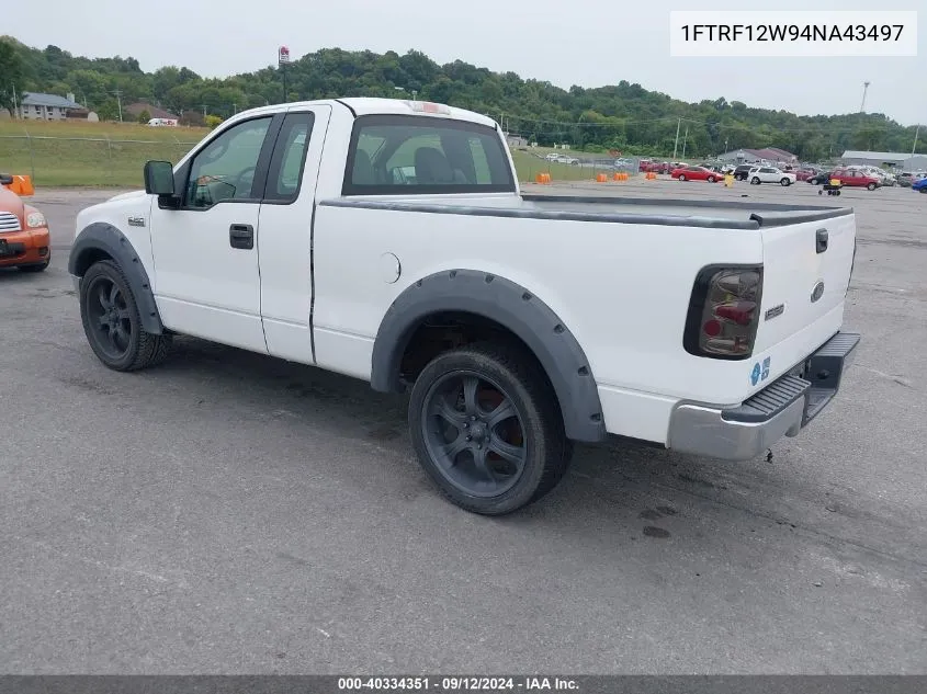 2004 Ford F-150 Stx/Xl/Xlt VIN: 1FTRF12W94NA43497 Lot: 40334351